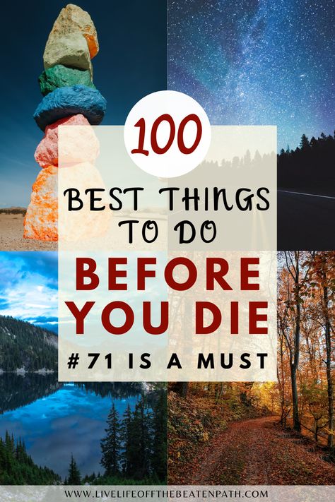 Bucket List Ideas Places To Visit, 100 Things To Do In 2023, Things To Put On Bucket List, Creative Bucket List Ideas, Life List Things To Do, Random Adventures Ideas, Ultimate Bucket List Life Goals, Bucketlist Ideas 2023, Ideas For A Bucket List