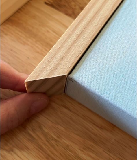 How To Make Frame For Canvas Art, Build A Frame For Canvas, How To Make A Frame For Canvas Art, Diy Wooden Frame For Canvas, How To Make Canvas Frames Diy, Frame For Canvas Diy, How To Create A Frame For Canvas, Diy Wood Canvas Frame, Build Frame For Canvas