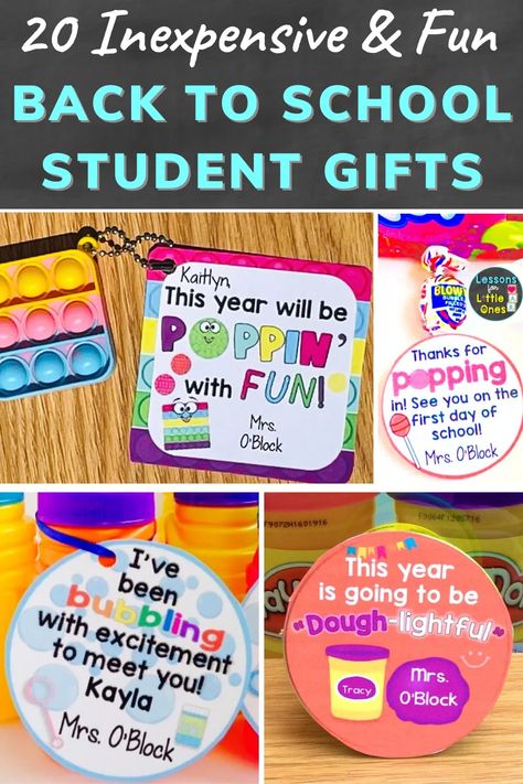 Parent Open House Gifts, Pre K Open House Ideas Back To School, Meet The Teacher Ideas For Parents, Back To School Parent Gift, Daycare Open House Activities, Back To School Student Gift Tags, Popping Into Kindergarten, Meet The Teacher Ideas Kindergarten, Student Back To School Gift