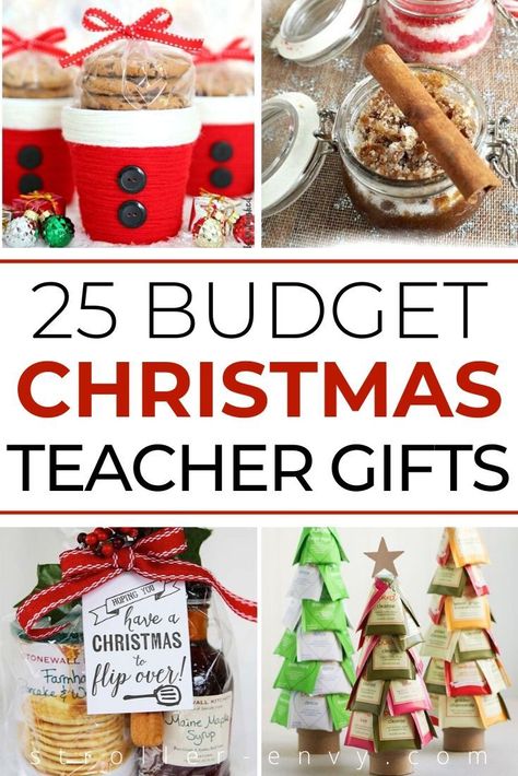 Teacher Christmas Gifts Diy, Christmas Gift For Daycare Teacher, Teacher Gifts Christmas Cheap, Teacher Christmas Gifts Preschool, Christmas Gifts On A Budget, Christmas Teacher Gifts, Christmas Presents For Teachers, Inexpensive Teacher Gifts, Christmas Gifts For Teachers