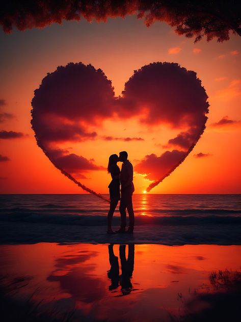 Couple Rumance On The Beach Sunset#pikbest##Photo Photos Couple Plage, The Beach Sunset, Sunset Tropical, Good Night Baby, Image Couple, Landscape Beach, Pre Wedding Photoshoot Outdoor, Photos Couple, Tropical Landscape