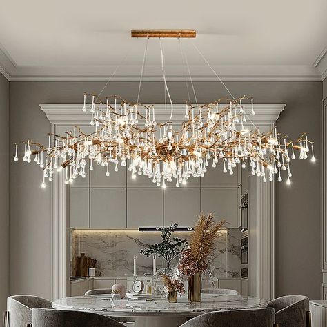 Chandelier Wholesaler & Retailer Online | Lyfairs — Page 8 Long Dining Room Chandelier, Luxury Chandelier Design, Dining Room Pendants, Chandelier For Long Dining Table, Luxury Chandelier Living Room, Long Chandelier High Ceilings, Unique Chandeliers Dining Room, Big Chandeliers, Long Chandelier Dining Room