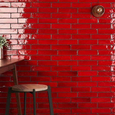 Red Backsplash Kitchen, 2x8 Tile, Cleaning Ceramic Tiles, Subway Style, Cleaning Tile Floors, Backsplash Wall, Indoor Tile, Tiles For Wall, Handcrafted Tile