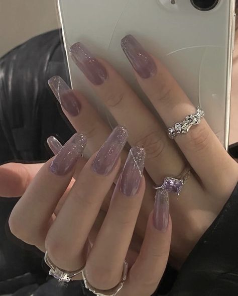 Lilac Nails, Lavender Nails, Blush Nails, Classy Acrylic Nails, Pretty Gel Nails, Soft Nails, Jelly Nails, Fire Nails, Chic Nails