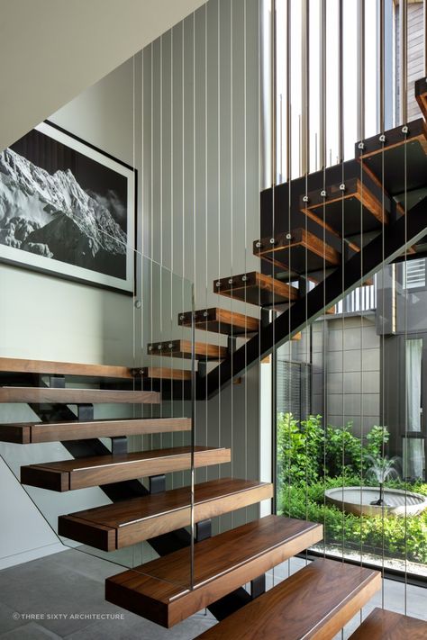 Stair Railing Ideas, Stair Design Architecture, Stairs Railing, Modern Stair Railing, Staircase Design Modern, Stair Design, Stairs Design Interior, Stair Rail, Railing Ideas