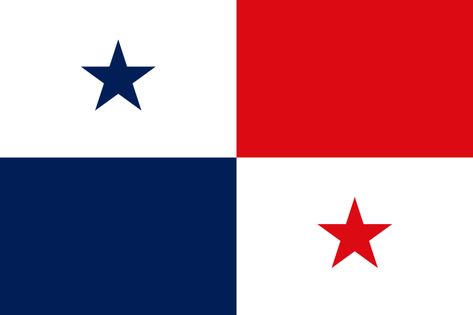 Flag of Panama - Bandera de Panamá - Wikipedia, la enciclopedia libre Volcan Baru, Panama Flag, Flag Icon, Panama Canal, Central American, Small Pictures, Flags Of The World, Flag Colors, Balboa