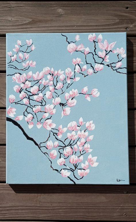 Simple Painting For Wall Decor, Tableau Aesthetic, Tableau Simple, Art Tableau, Ciel Rose, Disney Art Drawings, Beautiful Art Paintings, Summer Painting, Tableau Art