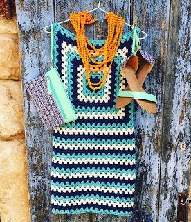 Tina's handicraft : motif square crochet dress