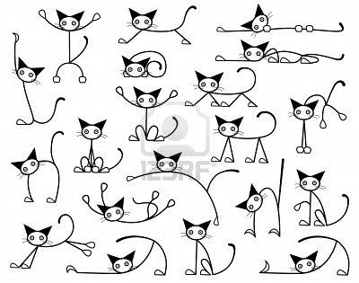 Cute cat doodles