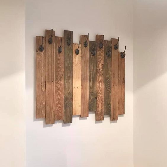 How to create a DIY coat rack from an old pallet for just £12