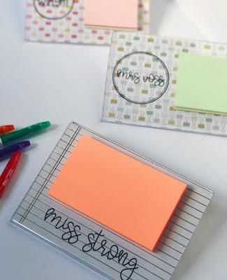 sticky notes and markers on a table