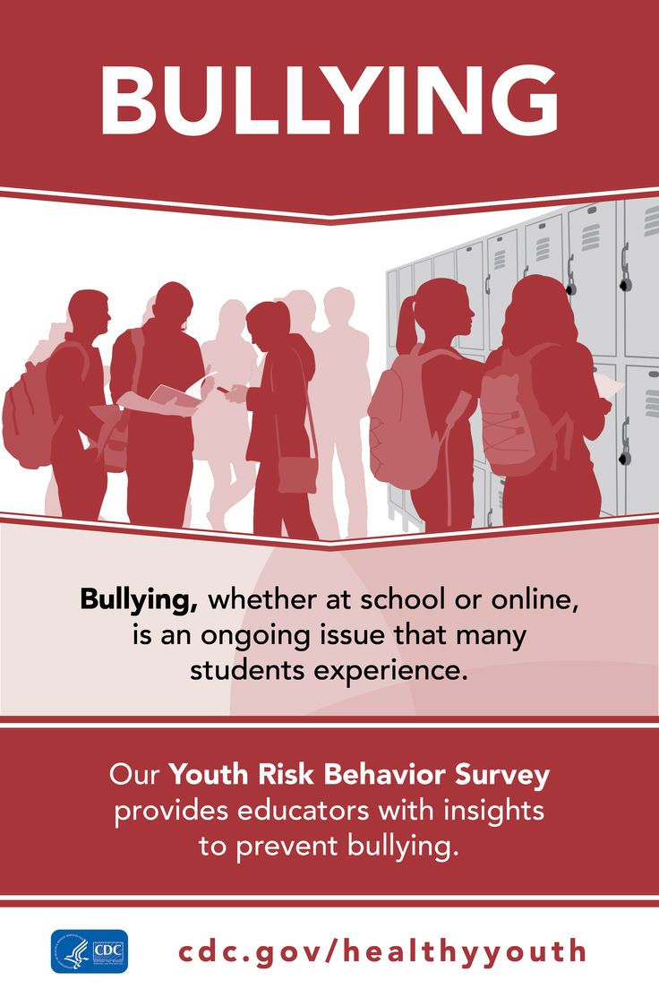 Bullying, at school and online, is a serious problem among teens. You can use our YRBS data to help #educate and support your #students about #health risks and experiences they might face, including bullying. Learn more. #WhyYRBS #schoolsafety #stopbullying #cyberbullying #cdc #cdcyrbs Health Education, Parents, Bullying Prevention, Parenting, Stop Bullying, School Safety, Prevention, School Health, Health Services