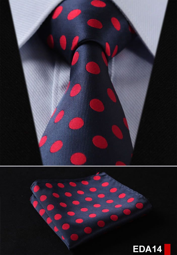 Item Type: Ties Pattern Type: Dot Department Name: Adult Gender: Men Style: Fashion Material: Silk Size: One Size Ties Type: Neck Tie Set Tie Crafts, Ties Mens Fashion, Necktie Set, Tie Men, Cool Ties, Handsome Man, Tie Set, Suit Accessories, Blue Polka Dots