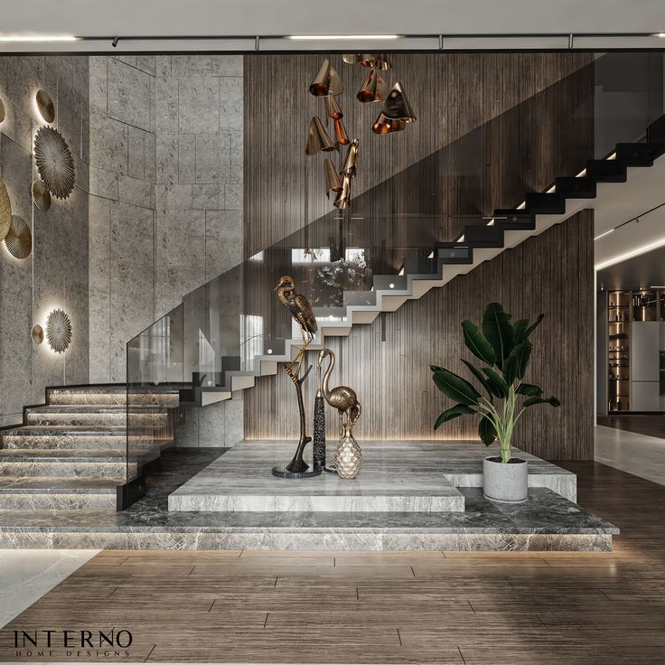 Stair Wall Design, Staircase Wall Design, درج السلم, Staircase Interior Design, Luxury Staircase, Staircase Design Modern, تصميم داخلي فاخر, Stairs Design Interior, تصميم للمنزل العصري