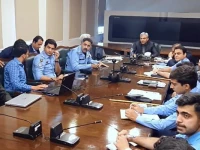 minister for interior mohsin naqvi chairs a meeting in islamabad on saturday photo app