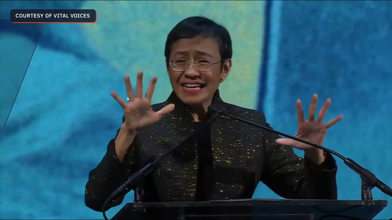 WATCH: Maria Ressa receives Global Trailblazer Award from Vital Voices