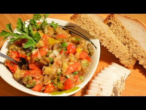 Видео рецепт Самая вкусная баклажанная икра "Сырая"