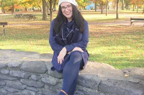 blue tights, blue dress, white sandals, slouchy hat, fashion over 40, fall outfit, Shelbee on the Edge