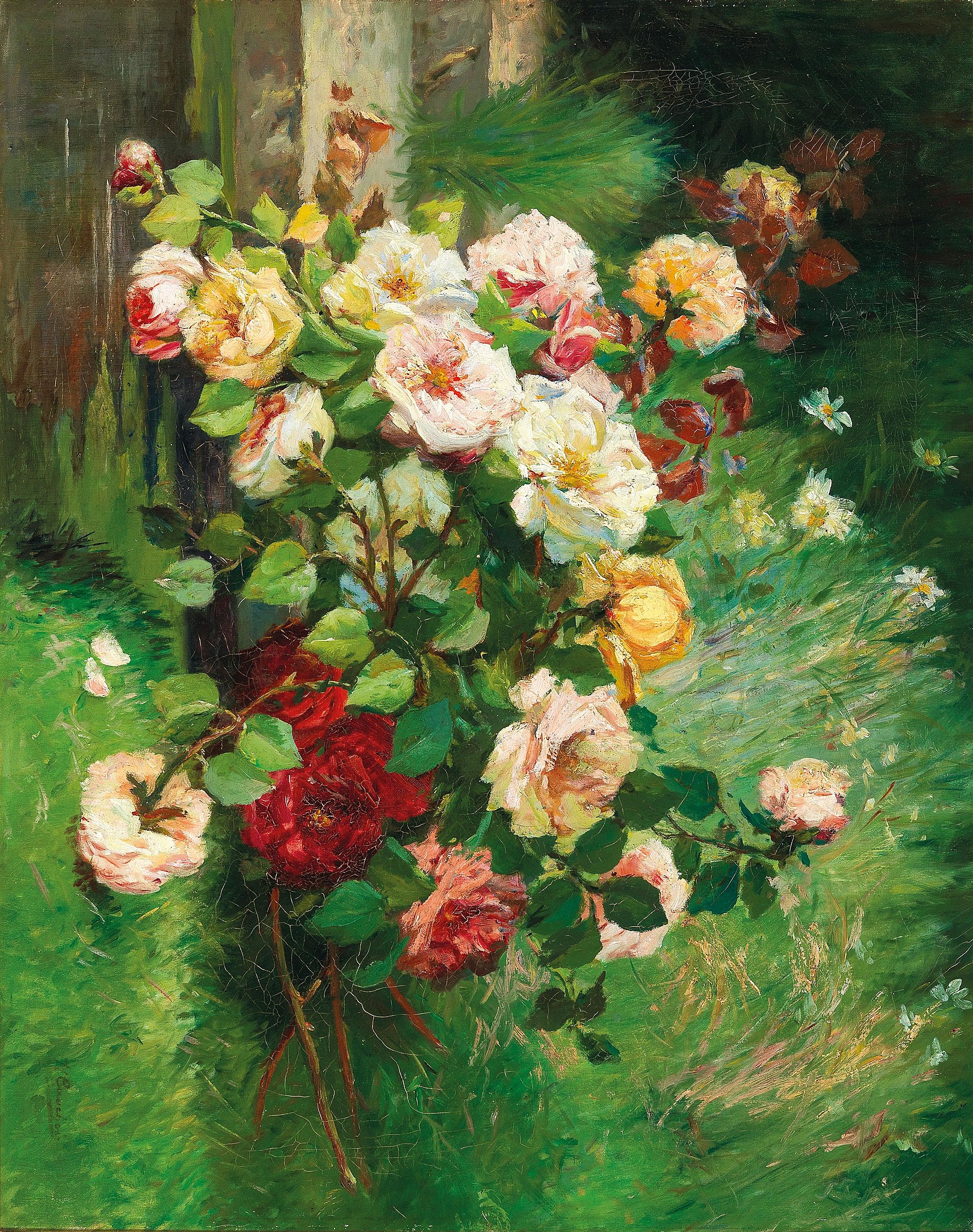 Eugène Henri Cauchois Roses