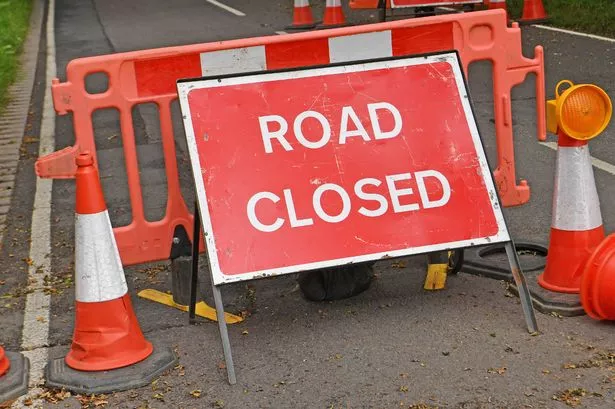 Road Closed sign