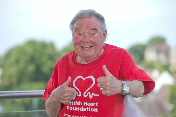 A photo of comedian Eddie Large pictured at his home in Portishead