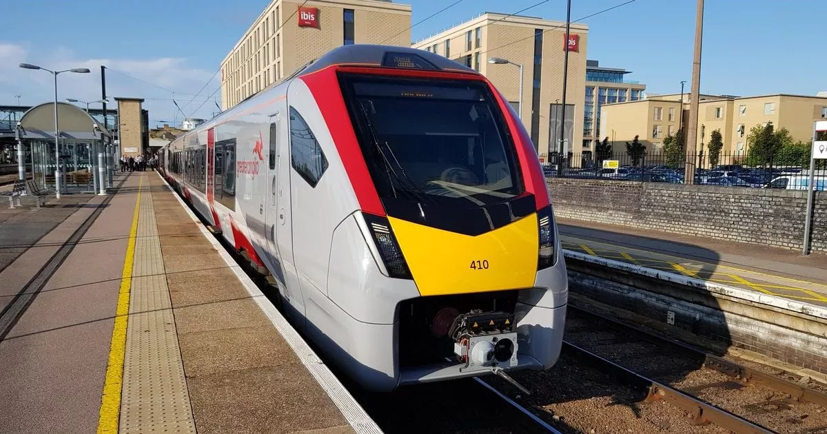 A stock image of a Greater Anglia train