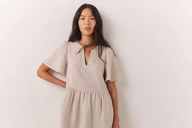 White Company's linen midi dress is a wardrobe essential for summer