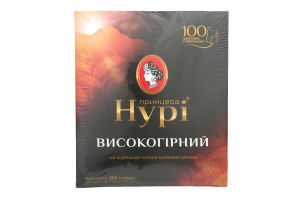 Чай чорний індійський байховий дрібний Високогірний Принцеса Нурі к/у 100х2г