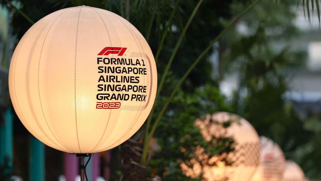 A balloon lantern at the Singapore Grand Prix