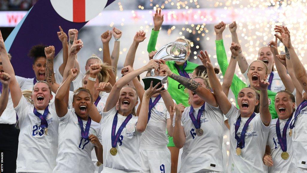 England women's footballers will bid to add the world title to their European crown