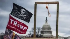 Trump supporters near the U.S Capitol, on January 06, 2021 in Washington, DC