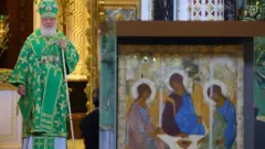 патриарх Кирилл и "Троица"
