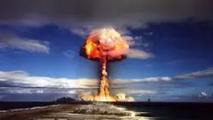 法国1970年7月在波利尼西亚试爆氢弹