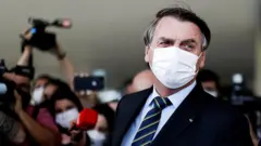 Brazil's President Jair Bolsonaro, in Brasilia, 30 March 2021