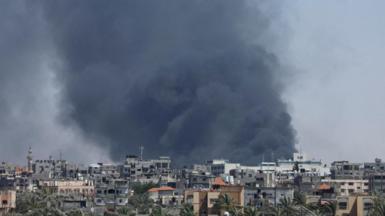 Black cloud rises over Rafah