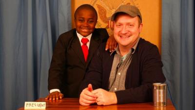 Kid President team Robby Novak and Brad Montague