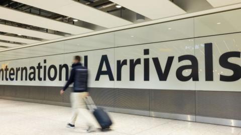 Airport arrivals hall