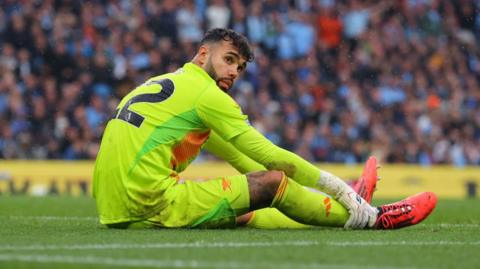 Arsenal goalkeeper David Raya