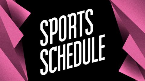 Sports schedule graphic