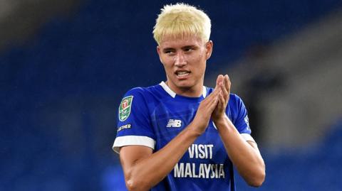 Forward Rubin Colwill has yet to start a Championship game for Cardiff City this season