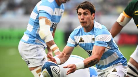 Gonzalo Bertranou in action for Argentina against South Africa 