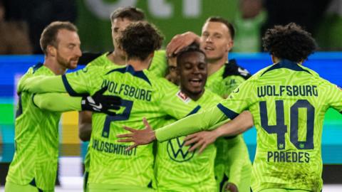 Wolfsburg celebrate