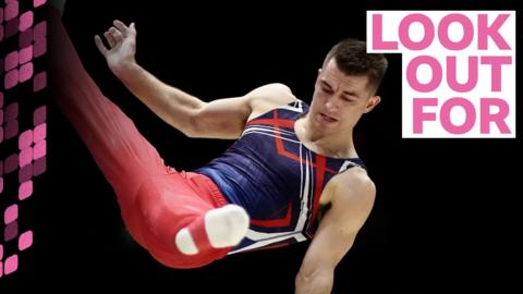 Max Whitlock performing on the pommel horse