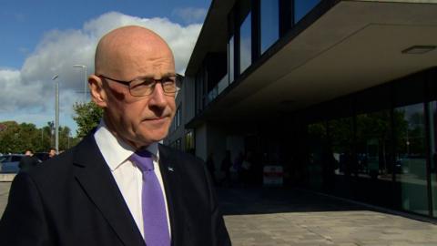 Swinney said there was "urgency" for the UK government to authorise the Acorn carbon capture and storage project.