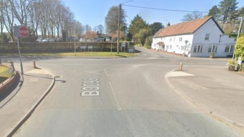 Google screengrab of the junction of the B3098 and Church street near Market Lavington 