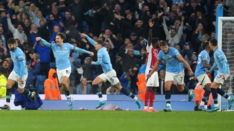 Manchester City celebrate