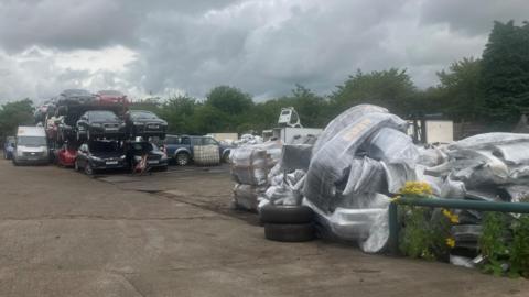 Photo of car scrapyard