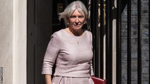 UK culture secretary Nadine Dorries