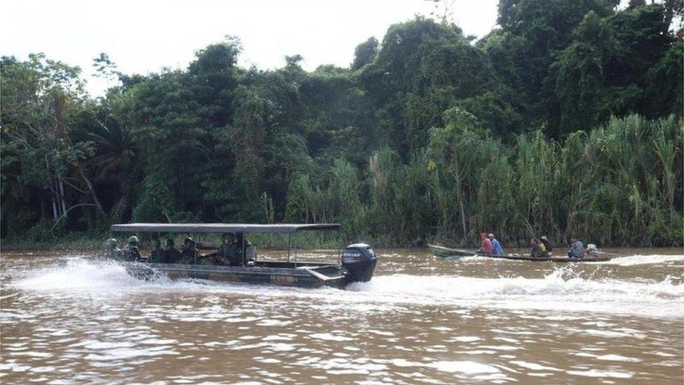 A search team looks for British journalist Dom Phillips and indigenous expert Bruno Pereira, who went missing while reporting in a remote and lawless part of the Amazon rainforest near the border with Peru, in Javari Valley, Brazil, June 5, 2022