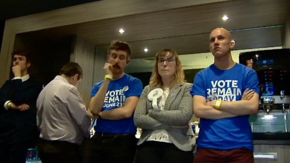 Remain campaigners in Glasgow